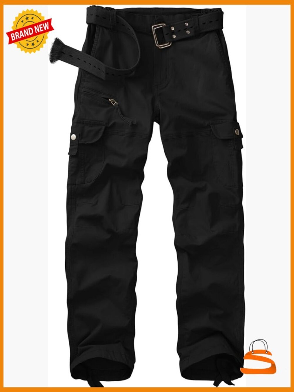Cargo Pants Casual Y2K Cotton Travel Work Hiking Pants 7 Pockets